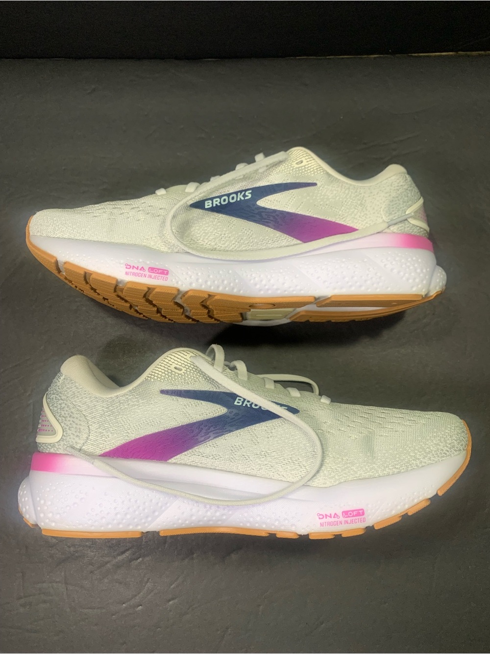 Brooks Ghost 16 Women’s Gray Blue Pink Running Walking Sneakers Shoe Size- 10 - Picture 6 of 11
